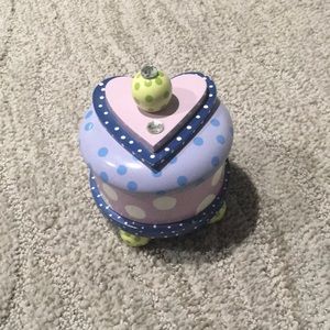 Purple heart jewelry box